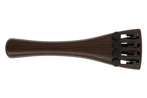 Cordiera Per Violoncello Wittner Standard 1/4-1/8, In Plastica Hi-Tech Con 4 Accordatori Fini, Ultraleggera, Color Palissandro.