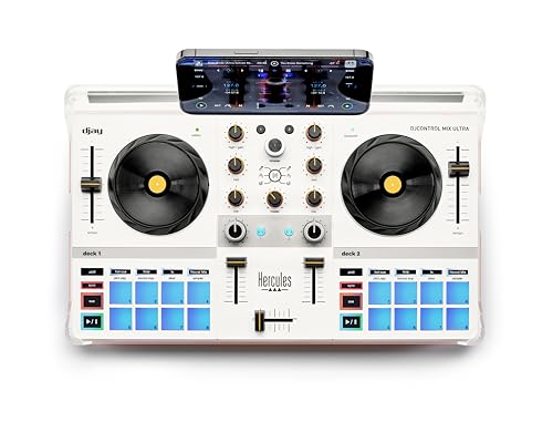 Hercules Djcontrol Mix Ultra – Controller Dj Portatile Per Smartphone (Ios/Android)