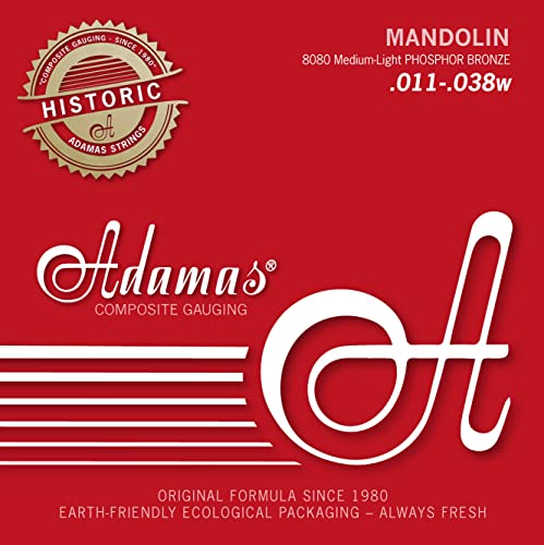 Adamas Corde Per Mandolino Historic Reissue Med.-Light .011 8080