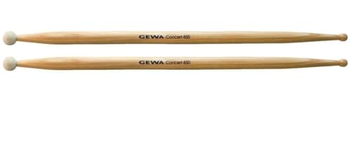 Gewa Mazza Combinata Testa Di Feltro 15 Mm/Testa Di Legno Hickory (Coppia)