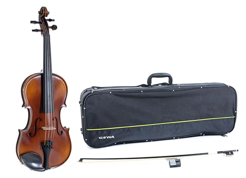 Gewa Set Violino Allegro Vl 1 – 1/2 Pronto Per Suonare, Acero Massello Europeo E Abete Europeo, Verniciato A Mano, Arco In Carbonio, Corde Larsen Auro
