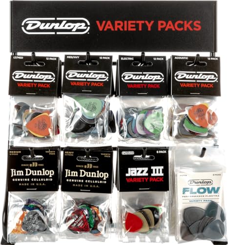 Dunlop - Plettro – Variety Pack Display Plettri 72 Player'S Pack