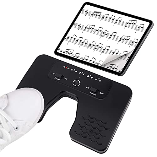 Tavsou Bluetooth Page Turner Pedal Per Tablet Smartphone Ricaricabile Silenzioso (Classic)