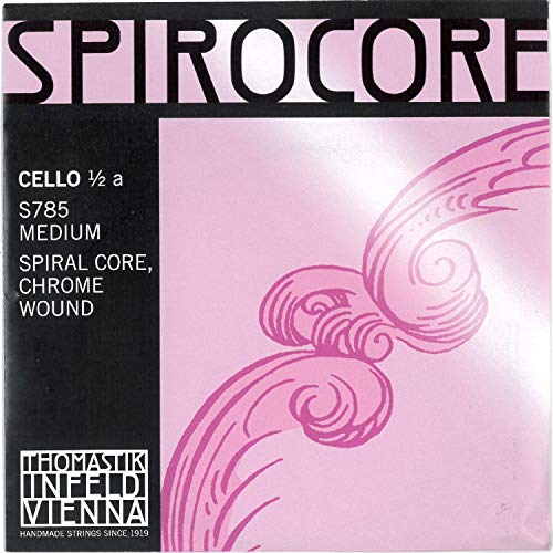 Thomastik Corda Per Violoncello 1/2 Spirocore - Corda La Nucleo Corda Spirale Flessibile, Rivest. Cromo, Media