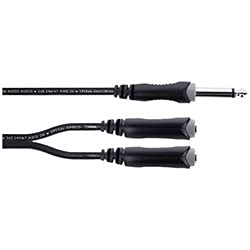 Cavo Y Bretella Jack Mono Maschio / 2 Jack Mono Femmina 30 Cm