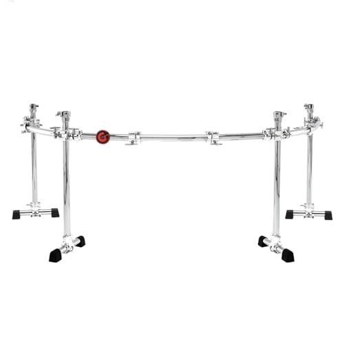 Gibraltar Sistema Rack, 4-Pole Curved Rack Chrome Series Gcs-450C Power Rack Con 4 Montanti, Barre Curve Orizzontali