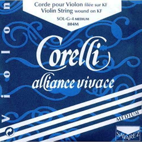 Corelli Corde Per Violino Alliance G Sintetico/Rivest. Argento Medium 804M