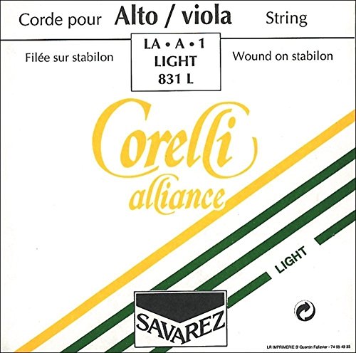 Corde Per Viola Corelli Alliance D Sintetico/Argento-Alu. Ferita Forte 832F