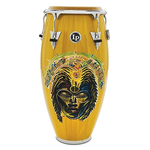 Latin Percussion Conga Santana Africa Speaks Quinto 11" Lp522X-Sas, Giallo Vibrante, Hardware Cromato