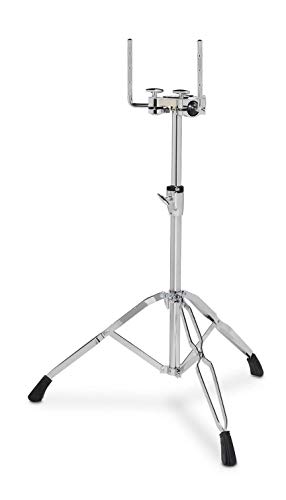 Gretsch Hardware G5 Series Gr-G5Ts Supporto Per Doppio Tom Treppiede A Doppio Rinforzo Di 4 Mm Di Spessore, Bracci Per Tom A L Da 12,7 Mm Con Giunto A