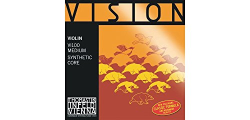 Thomastik Corda Per Violino 4/4 Vision - Corda Sol Nucleo Sintetico, Rivest. Pure-Argento, Pesante