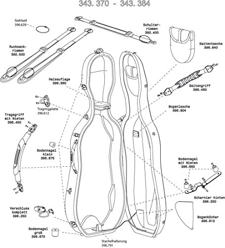 Gewa Cello Case Idea X-Lite 3.9 Cinghie Zaino