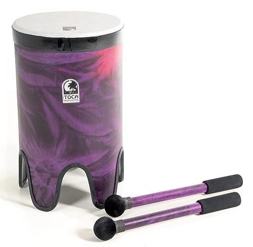 Toca Nesting Drums Tom Tom Freestyle Ii (Tamburi In Pvc Resistenti Alle Intemperie, Per Interni Ed Esterni, Salvaspazio, Leggeri, Per Educazione Music