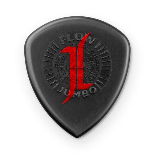 Dunlop - 547Pjl Jeff Loomis Custom Flow Jumbo Player'S Pack/3, Player'S Pack Da 3 Plettri Flow Jumbo Signature Di Jeff Loomis,Colore Nero