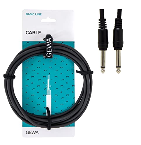 Cavo Patch Gewa Basic Line 0,3 M, Nero, Jack Mono Da 6,3 Mm - Jack Mono Da 6,3 Mm, 190305
