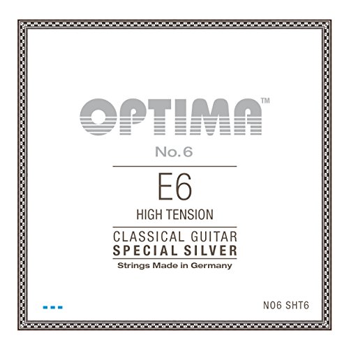 Corde Per Chitarra Classica N. 6 Special Silver Singola Corda E6W Argentata Alta No6.Sht6