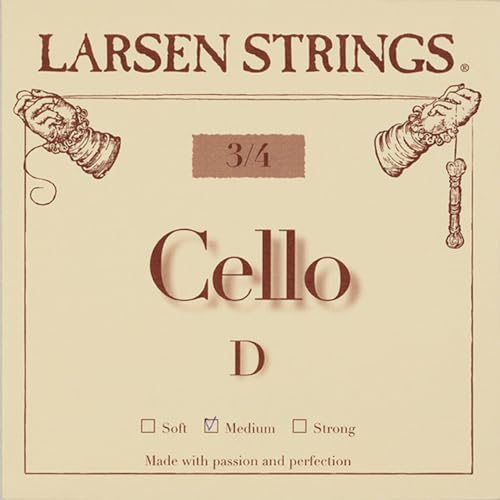 Corde Per Violoncello Larsen Strings Original Fractional - Misure Piccole D 3/4 Medio