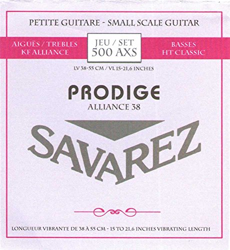 Savarez Corde Per Chitarra Classica Prodige 38 1/8-3/4 Misura 1/8-1/2 Carbon 500 Axs, Grigio