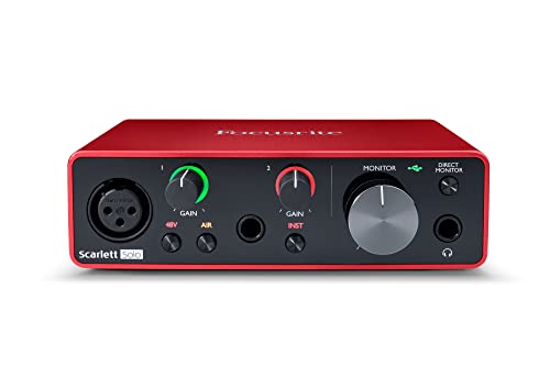 Focusrite Scarlett Solo (Terza Generazione), Interfaccia Audio Usb - Per Chitarristi, Cantanti E Produttori, Suono In Qualità Studio E Software Necess