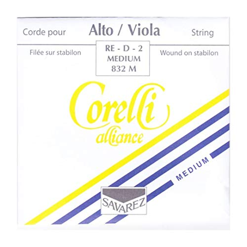 Corde Per Viola Corelli Alliance D Sintetico/Argento-Alu. Medio Avvolto 832M