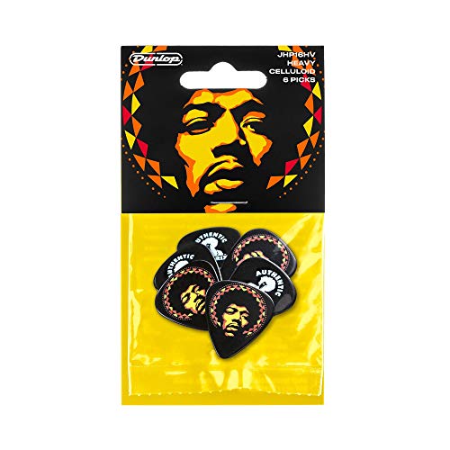 Dunlop Jimi Hendrix Aura Mandala, Confezione Da 6 Plettri