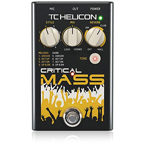 Tc Helicon Critical Mass - Stompbox Vocale Di Qualità Da Studio Per Effetti Sonori Di Grandi Gruppi