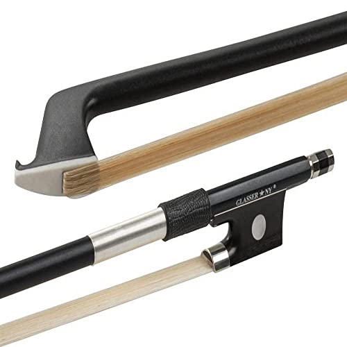 Glasser Archetto Per Violino, Carbon Graphit, Made In Usa, 2000X-34, Rivestimento In Nickel-Silver, Per 3/4 Violino