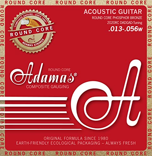 Adamas Akustik-Gitarren Saiten Historic Reissue Phosphor Bronze Round Core Satz Dadgad-Tuning - 2020Rc