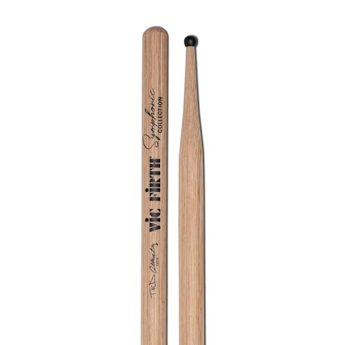 Vic Firth - Bacchette Per Batteria Rullante Symphonic Collection Serie Signature - Ted Atkatz - Persimmon - Punta Di Nylon