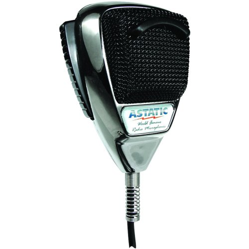 Astatic 302-10187 Microfono A 4 Pin Con Cancellazione Del Rumore (Cromato)