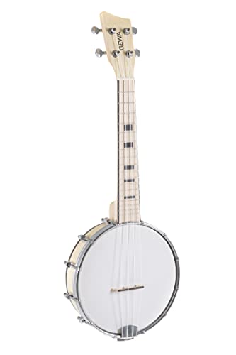 Gewa Banjo - Ukulele Concert Manoa B-Co-M, In Acero Opaco, Con Custodia