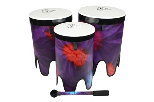 Toca Nesting Drums Freestyle Ii Tom Tom, Set Di 3 Pezzi, Dimensioni 12"/14"/16", Woodstock Purple, Tssnt-3Pcwp-Fdp