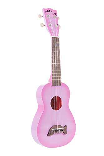 Kala Makala Dolphins Mk-Sd/Pkbrst Soprano Ukulele, Pink Burst