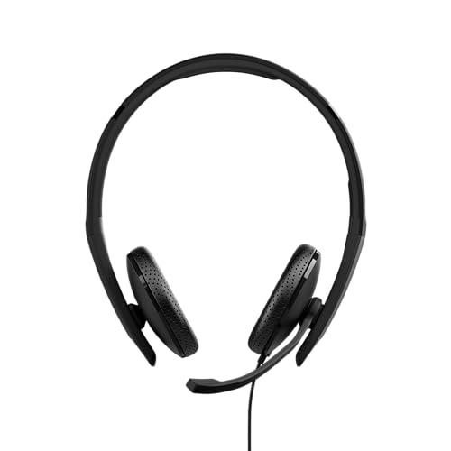 Epos C10 3,5 Mm - Cuffie Di Comunicazione Professionali Con Cavo, Suono Stereo Superiore, Plug And Play, Design Elegante, Comode Per L'Uso A Lungo Ter