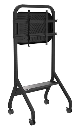 Peerless -Av Sr898-Euk Trolley Con Ripiano Per Display Fino A 110", Max. 136 Kg E Vesa Fino A 900 X 600 Mm In Nero