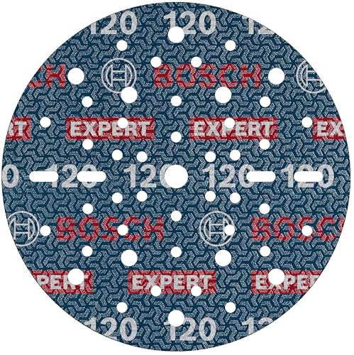 Bosch 6X Disco Per Levigatura Expert O780, 150 Mm (Per Legno Duro, Vernice Su Legno, Ø 150 Mm, Grano 120, Professional Accessorio Levigatrice Rotoorbi