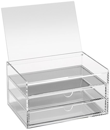 Osco Acrylic 3 Drawer Chest With Flip-Up Lid