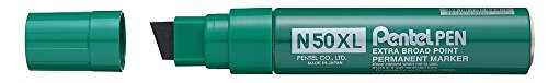 Marcador "Permanent Marker" Punta Biselada Extragruesa .Pentel Col.Verde