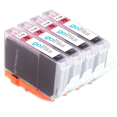 Go Inks 4 Cartucce Di Inchiostro Foto Magenta Per Sostituire Cli-8Pm Compatibile/Non Oem Per Stampanti Pixma & Pixus