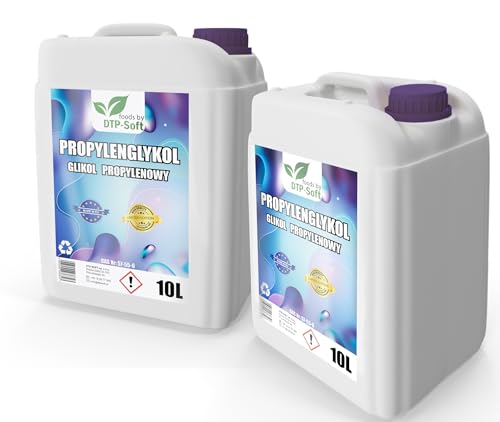 20L Glicole Propilenico 99,9% In Grado Farmaceutico 1,2 Propandiolo 2X 10 Litri E1520