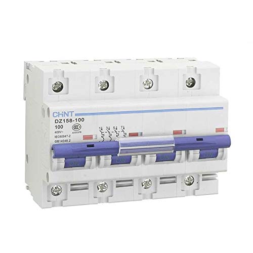 Chint Dz158 – 4-125 Sagomato Di Interruttore, 125 A, 4 Poli, 10 Ka