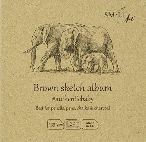 Smlt Fb-32 (135)/Ntb/9 Authentic-Baby - Blocco Da Disegno, Quadrato, 135 G/M², 32 Fogli