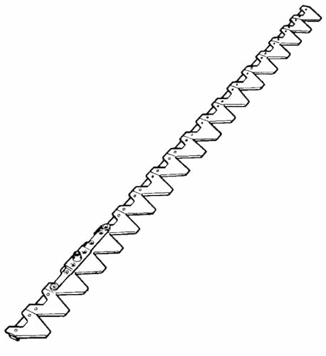 Ama Lama Per Falciatrice Compatibile Con Riferimento Originale Bcs: Barra Falciante 15 Denti, Lunghezza 1,10M
