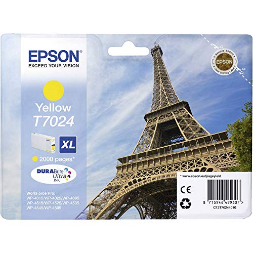 Epson T702440 Giallo Workforce Pro Inkjet / Getto D'Inchiostro Cartuccia Originale