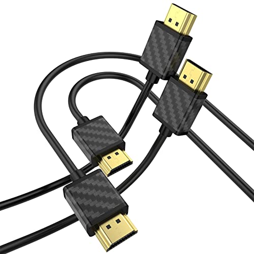 Soeybae Cavo Hdmi 4K 2M - 2Pcak, Cavi Hdmi 2.0 Ad Alta Velocità 18Gbps 4K@60Hz, Supporta Arc, Uhd, Hdr, Ethernet, 3D Per Xbox, Ps3, Ps4
