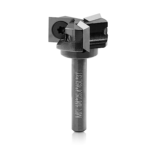 Genmitsu Cnc Spoilboard Surfacing Router Bit, 1/4 "Gambo 1" Diametro Di Taglio Fresatrice Cnc, Lastra Appiattimento Router Bit, Inserto In Metallo Dur