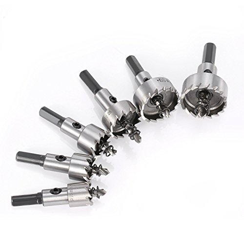 6Pz Hss Seghe A Tazza Drill Hole Saw, Acciaio Inox Lega Di Metallo Ad Alta Velocità Twist Drill Bit Set Di Utensili Per Taglio, 16/18,5/20/25/30/32Mm