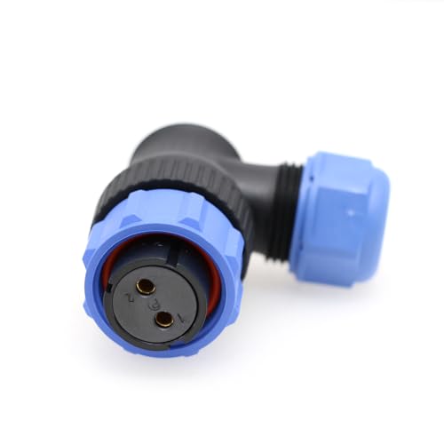 Szrmcc Connettore Sp21 Ad Angolo Retto, 2 Pin, 12 V, 30 A, Connettore Rotondo, Ip68, Impermeabile, Industriale, Per Impianto Di Alimentazione Solare B