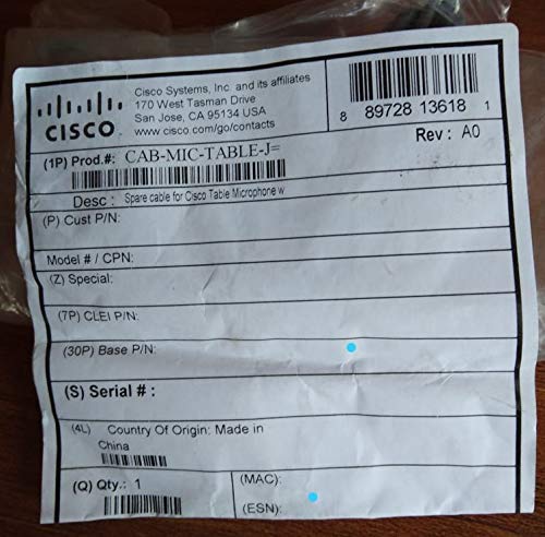 Cisco Spare Cable For Table