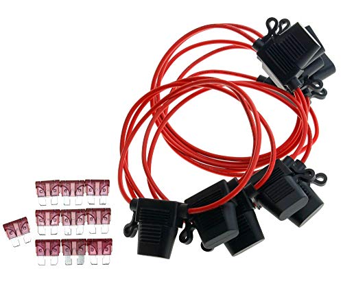 Be In Your Mind 10 Pz 40 Amp Valutazione Standard Blade Fuse Holder Splash Proof & Lame